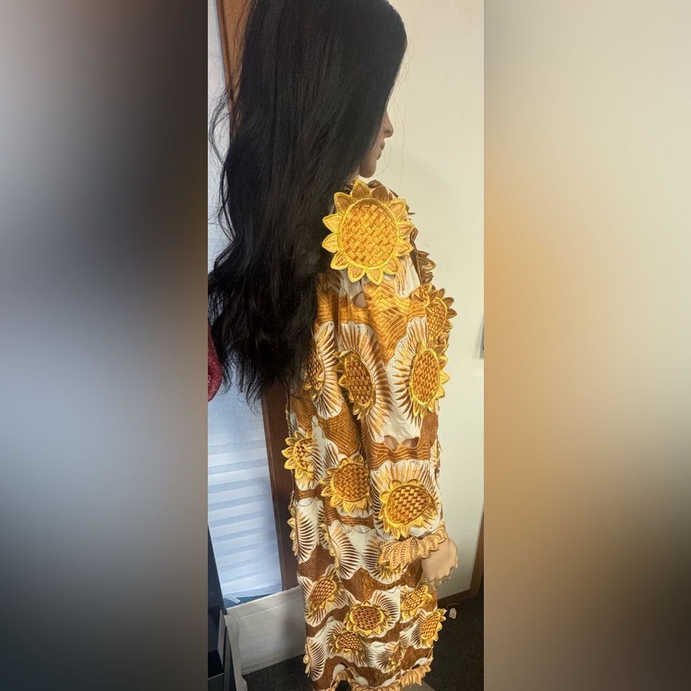 Custom Sunflower Patterned Dress - image 4
